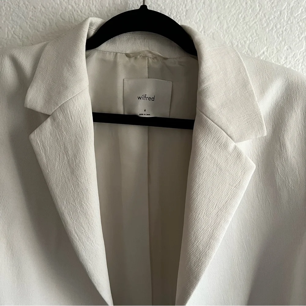 Aritzia Crepette cream oversized Blazer M - Picture 3 of 6